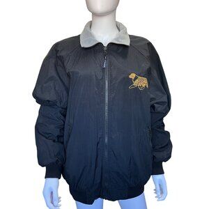 Port Authority Black Jacket Embroidered Aussie Design Full Zip Womens Size Large